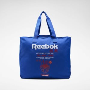 Torebki Damskie Reebok Classic Graphic Food Niebieskie PL 80INBOC